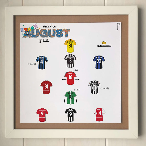 The Greatest XI: Born in August Print