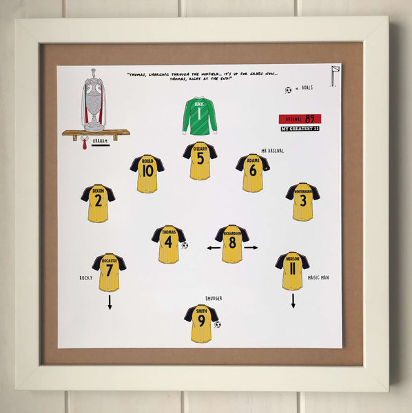 Arsenal 89 Team Print