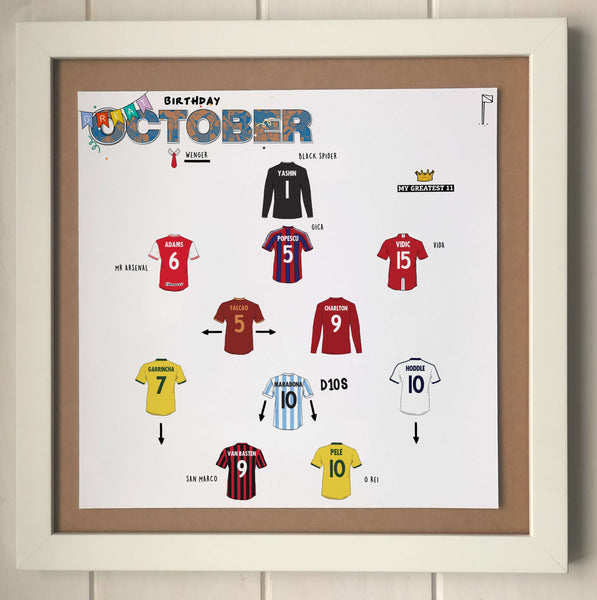 The Greatest XI: Born in October Print