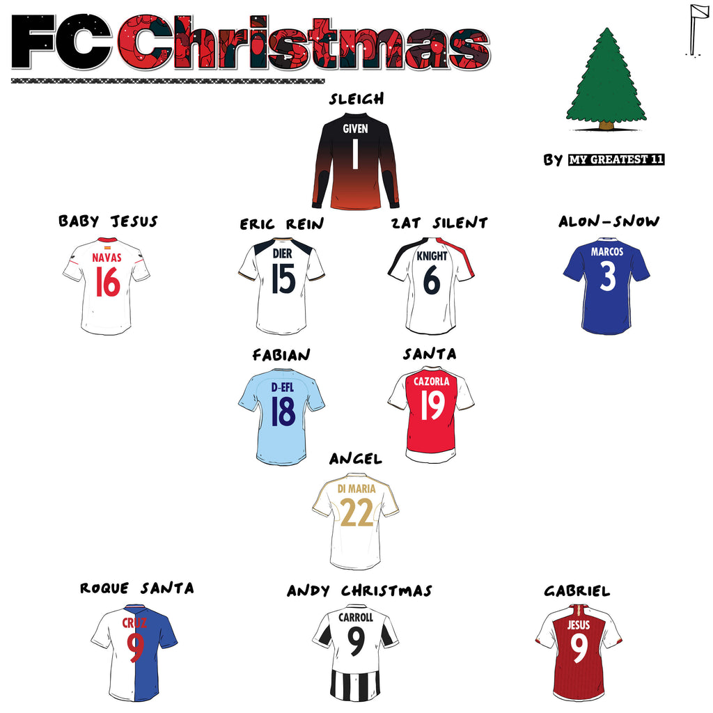 A Christmas-Themed Football XI