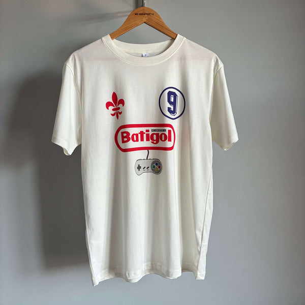 Batigol Fiorentina Retro SNES Jersey Tee