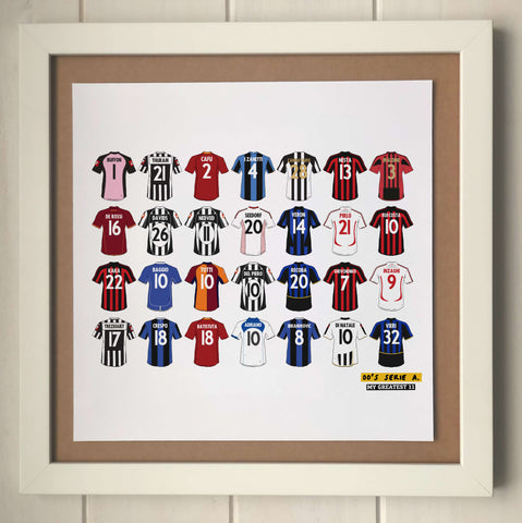 A Taste of 00's Serie A Print