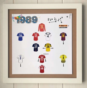 The Greatest Footballers Born in 1989 Team Print