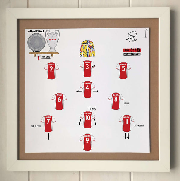 Ajax 94/95 Team Print