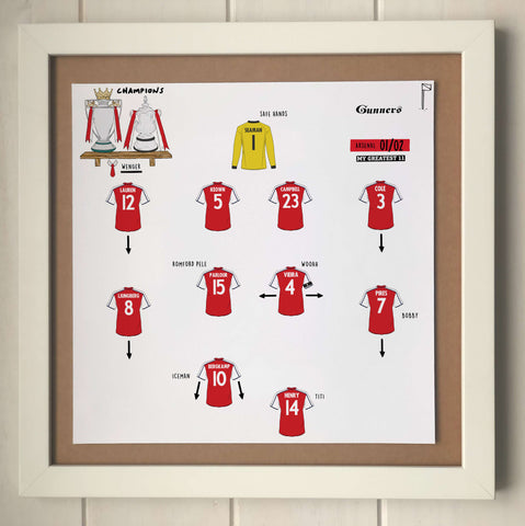 Arsenal 01/02 Team Print