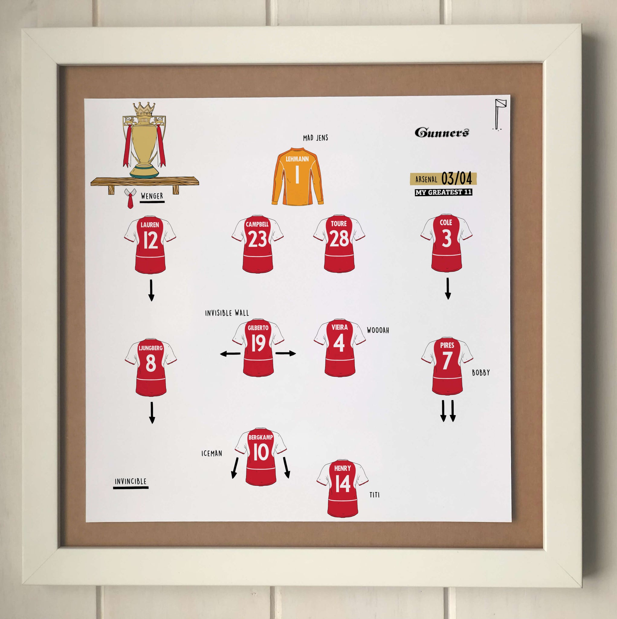 Arsenal 03/04 Team Print