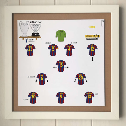 Barcelona 05/06 Team Print