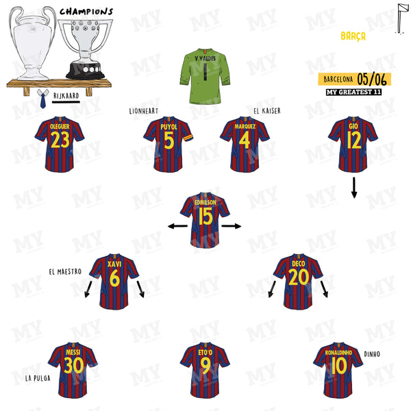 Barcelona 05/06 Team Print