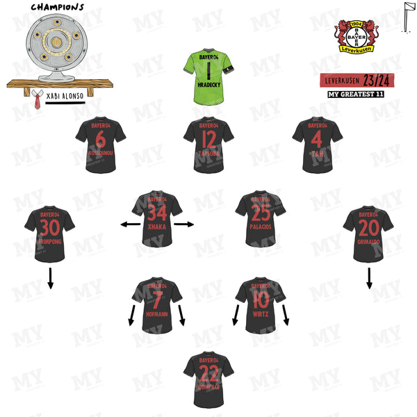 Bayer Leverkusen 23/24 Team Print