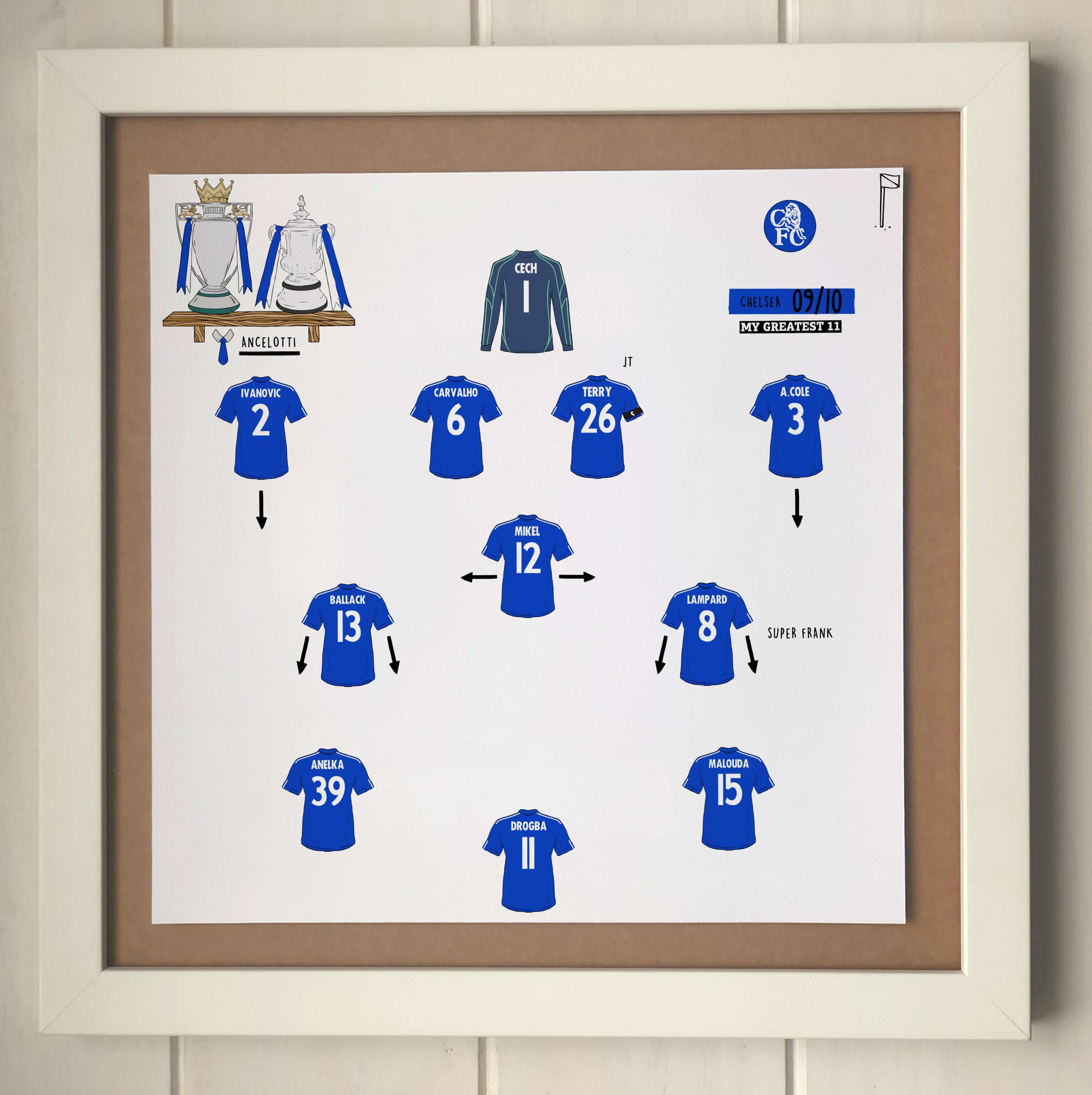 Chelsea 09/10 Team Print