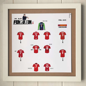 Sir Alex's Greatest Man Utd Team Print