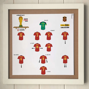 Spain 2010 Team Print