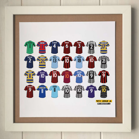 A Taste of 90's Serie A Print