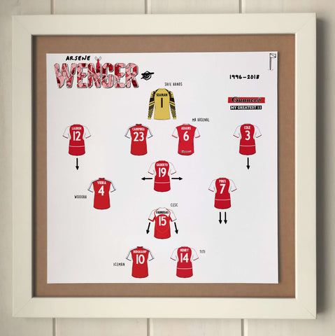 Arsene Wenger's Greatest Arsenal Team Print