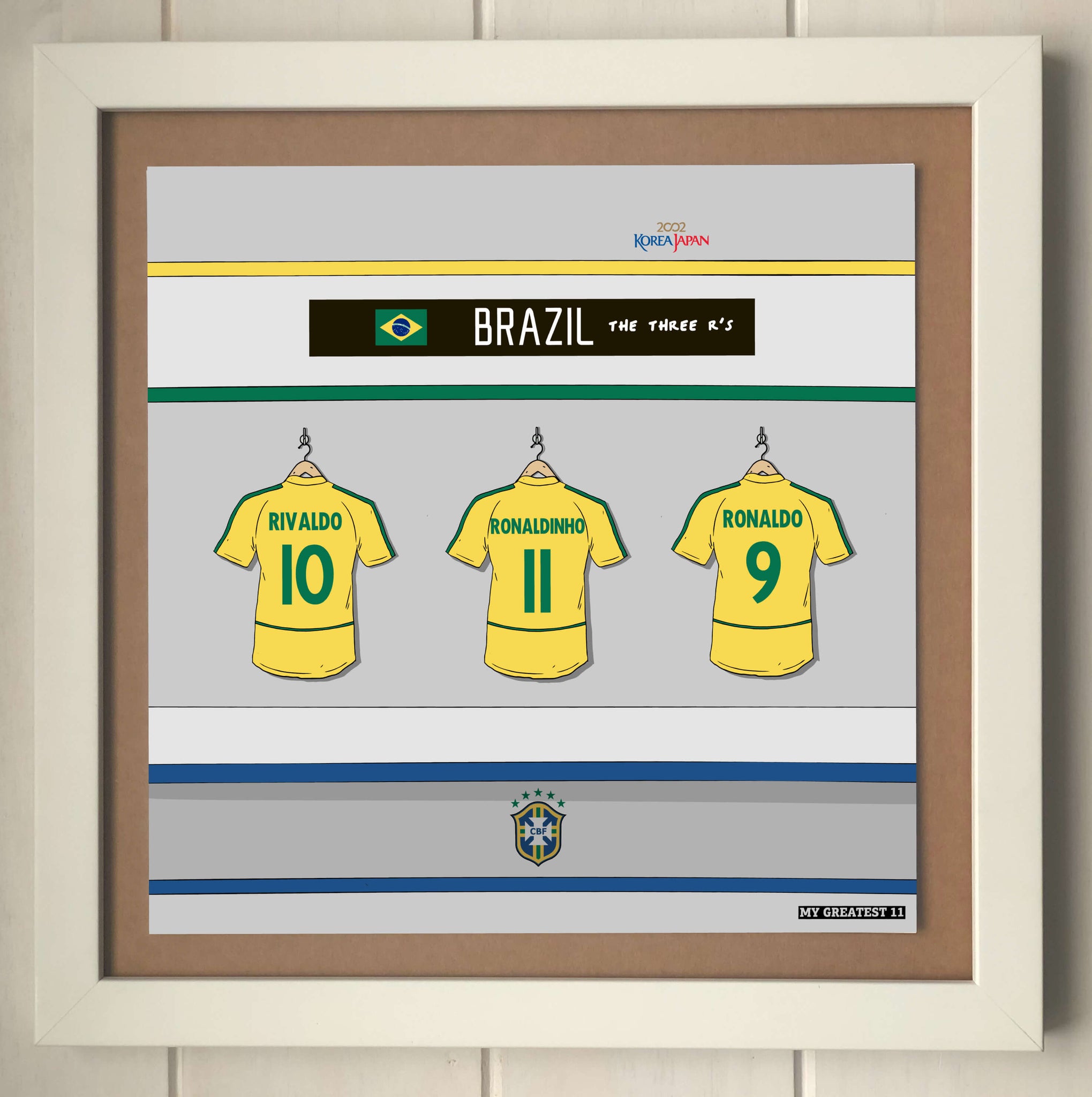 The Three R's 2002 World Cup Brazil Print