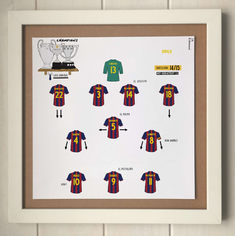Barcelona 14/15 Team Print