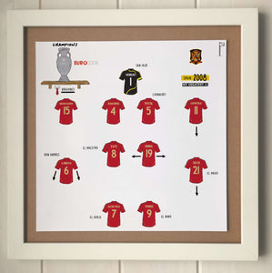 Spain 2008 Team Print